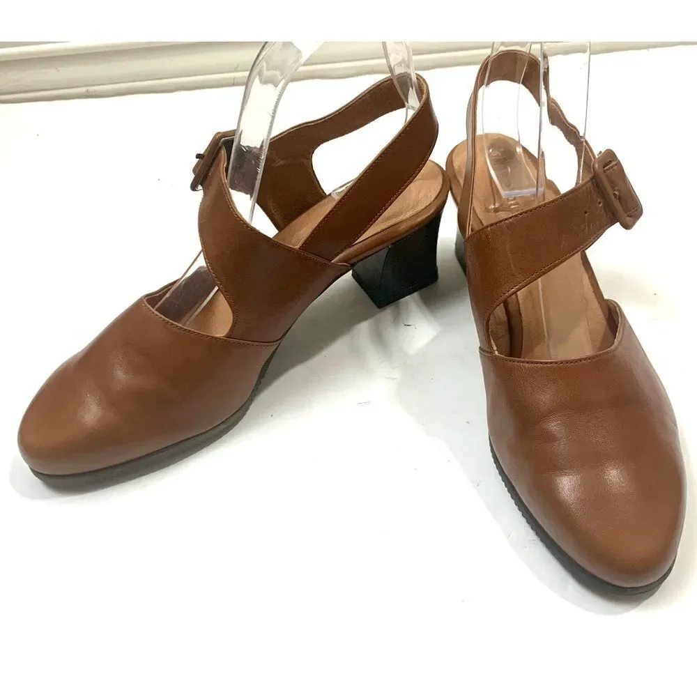 BeautiFeel Leather Slingback Heels